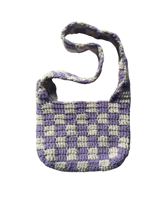 Chess checkered bag LILA