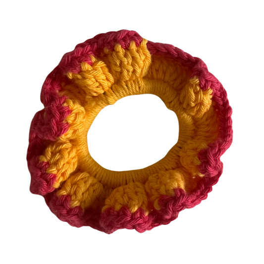 scrunchie GELB PINK mini