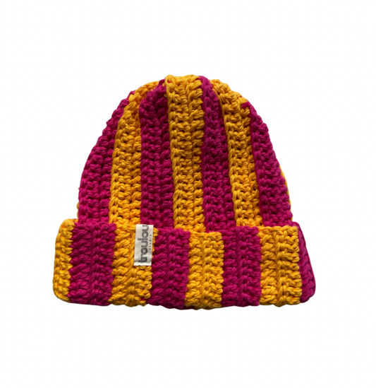 Beanie PINK/YELLOW
