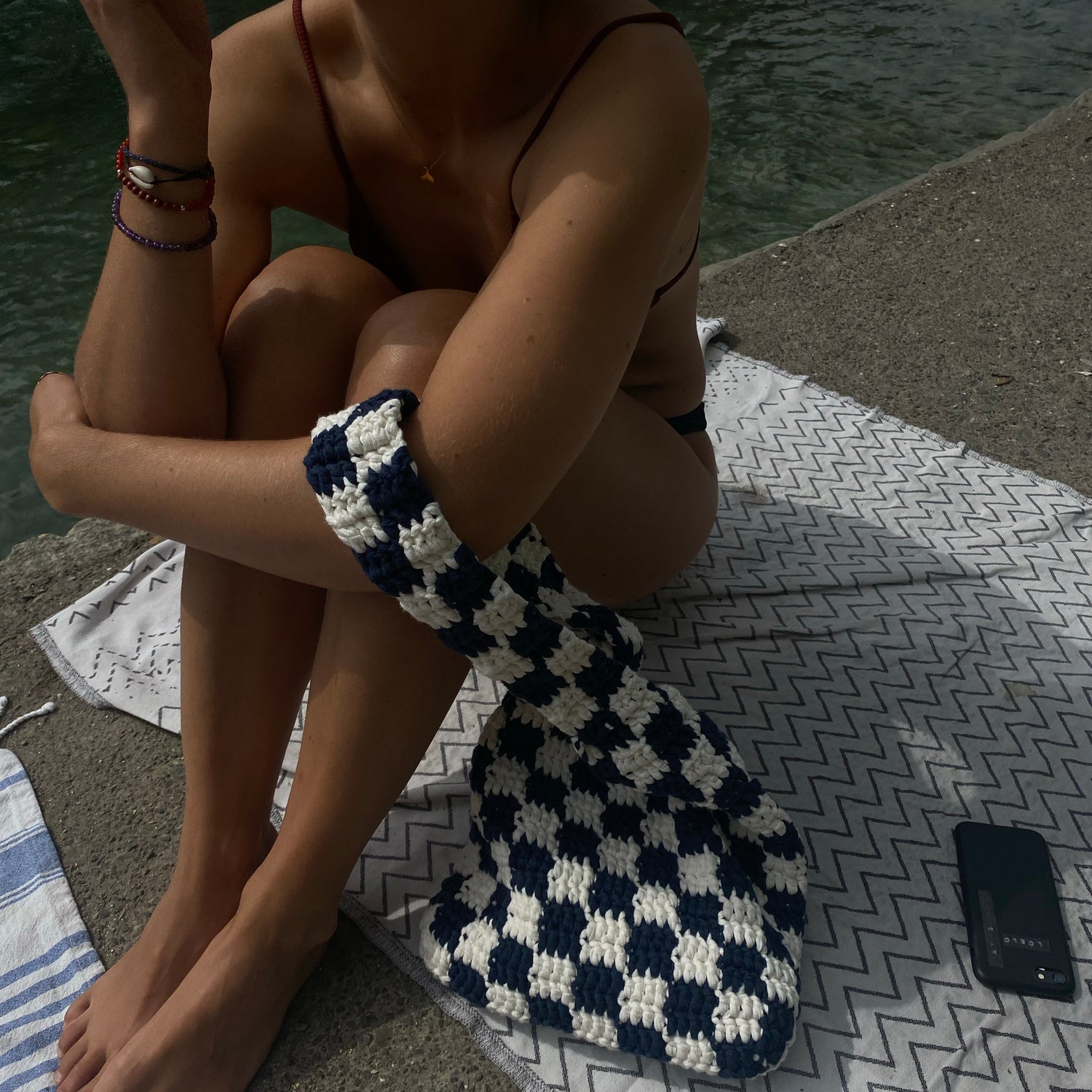 Chess checkered bags